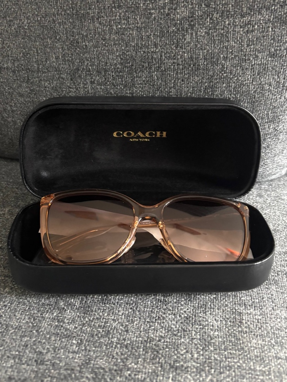 Coach Transparent Champagne sunglasses - Picture 5 of 7